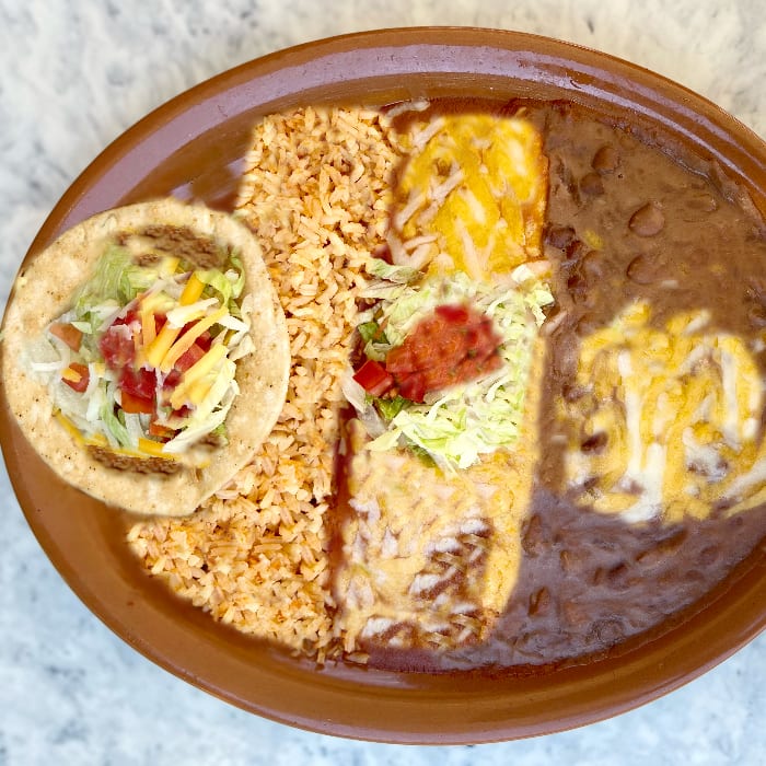 #10 Enchilada & Taco Combo.